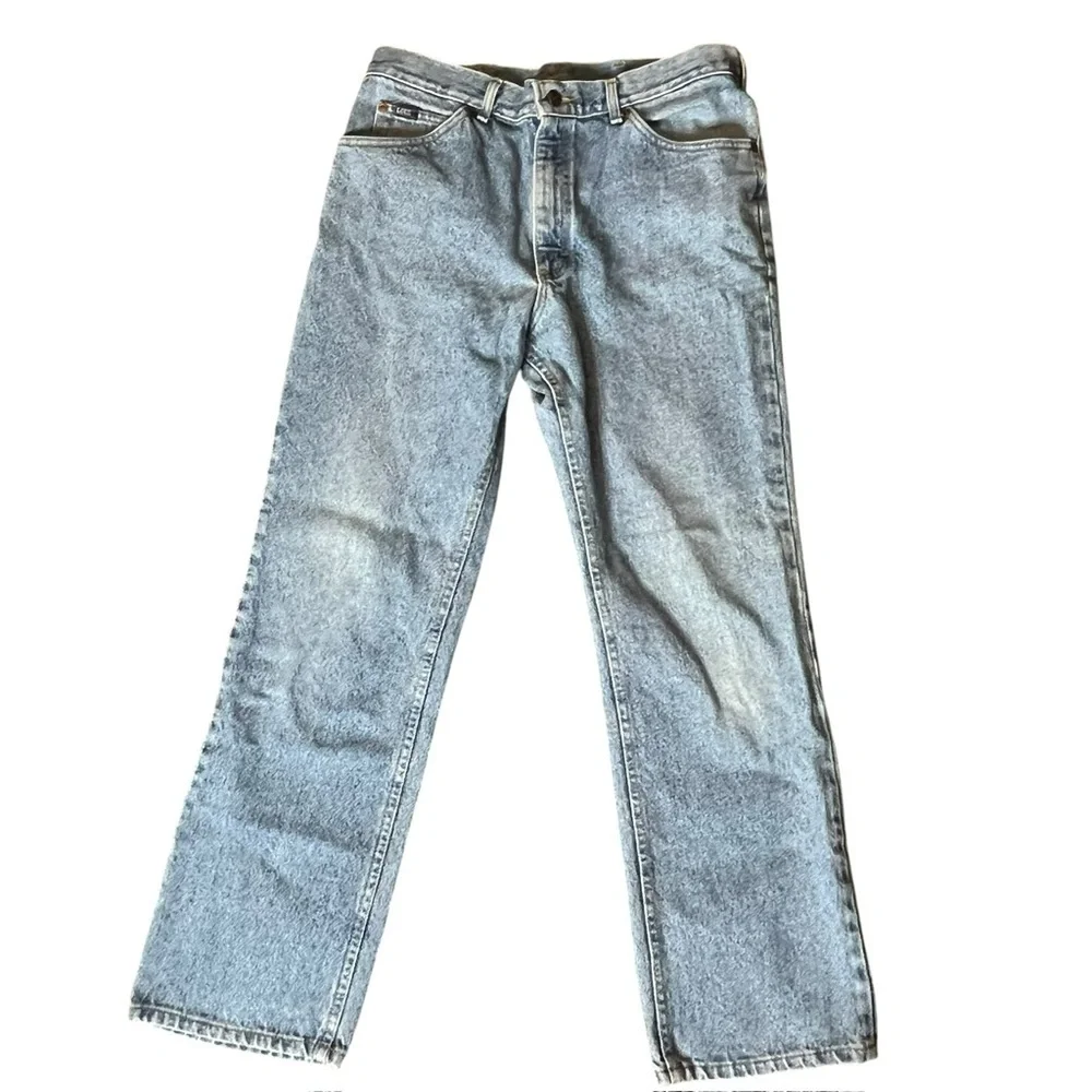 Vintage Lee Union Made High Waisted Straight Jeans with Classic Fit